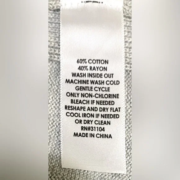 Crown & Ivy Womens OX Solid Gray Gray Long Sleeve Cowl Neck Sweater Cabincore - Picture 11 of 12